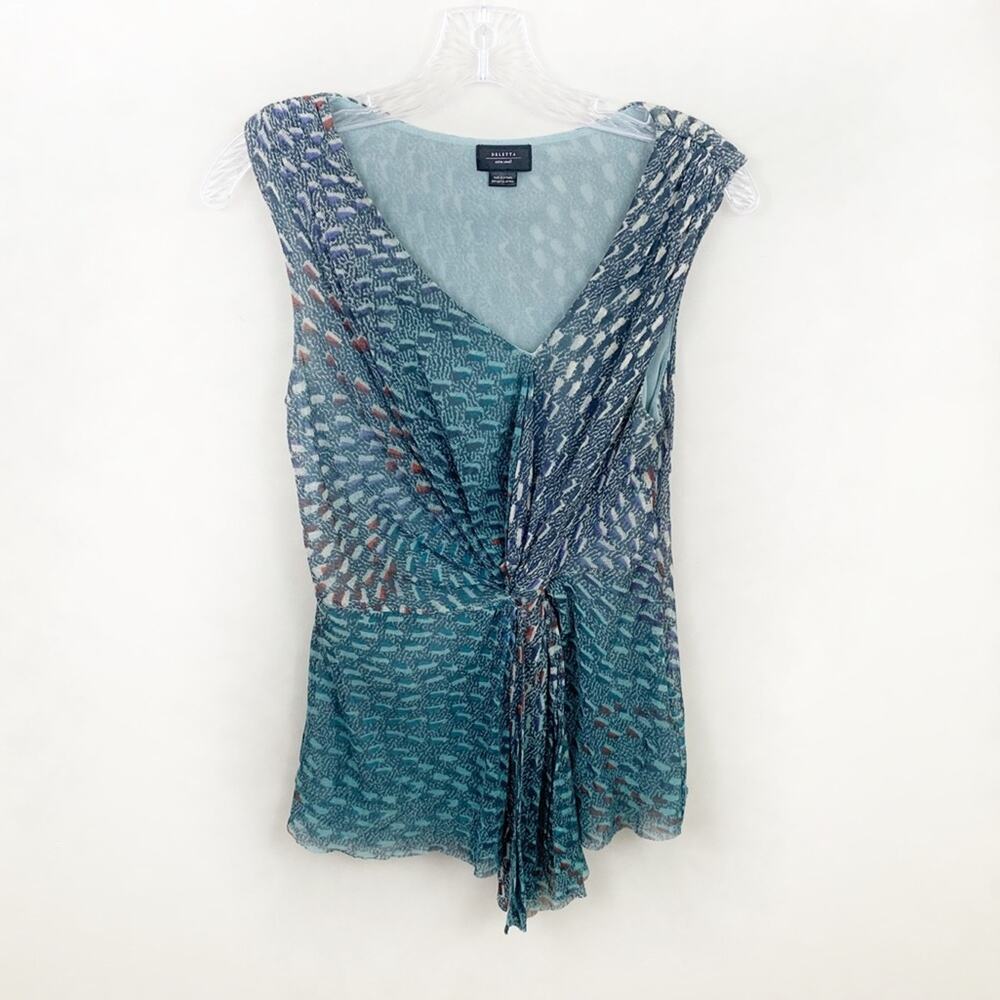Anthro Deletta mesh mixed pattern sleeveless top